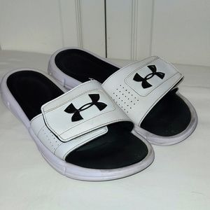 Under Armour Slides, Slip-one  Sandals, Sz. 9